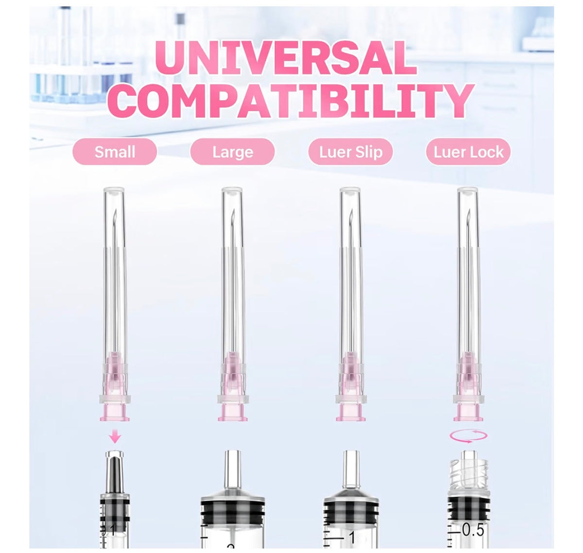 18G x 38mm Disposable Dispensing Needles – 100 Pack